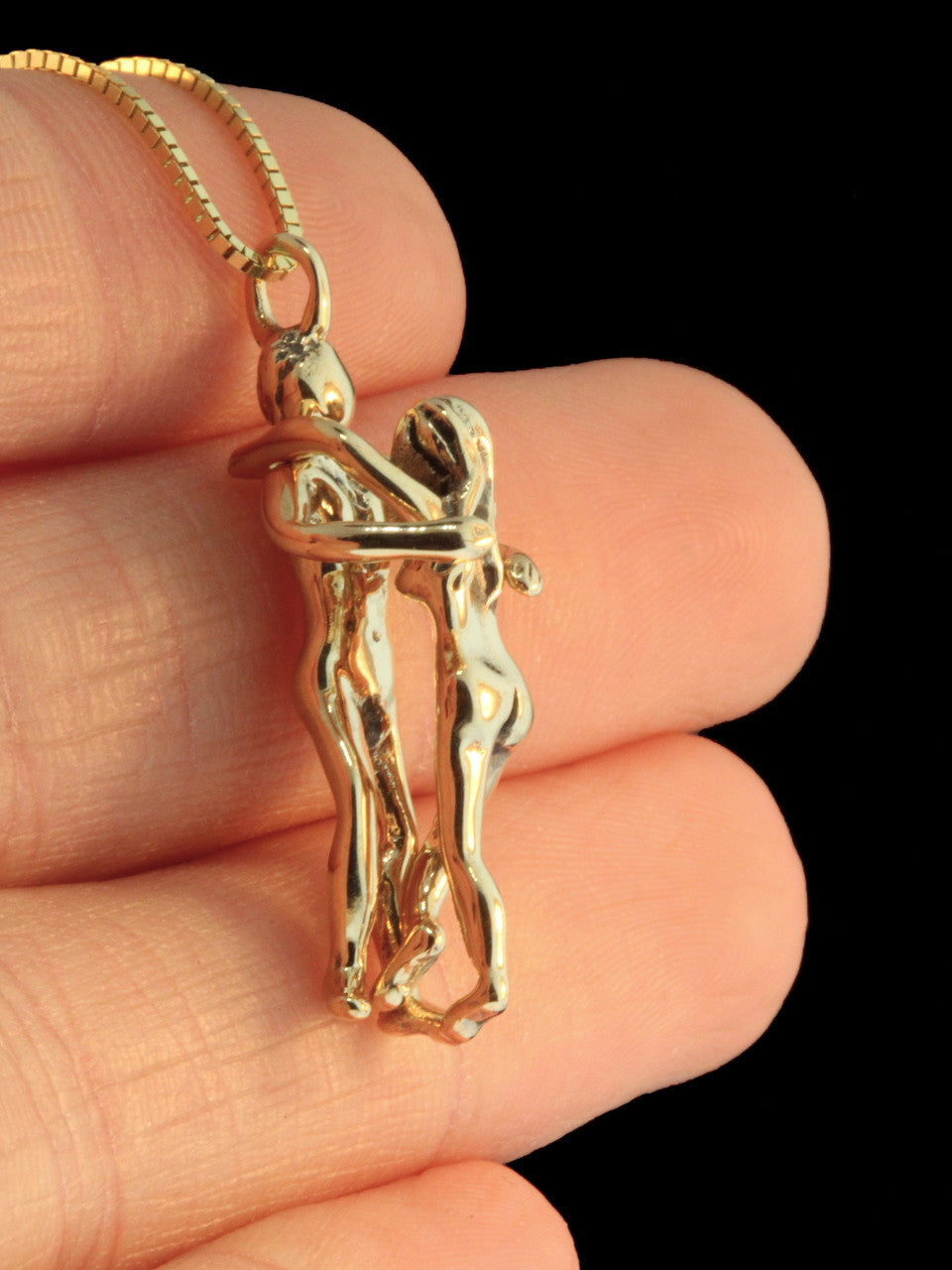 Two Part Lovers Pendant -14k Gold