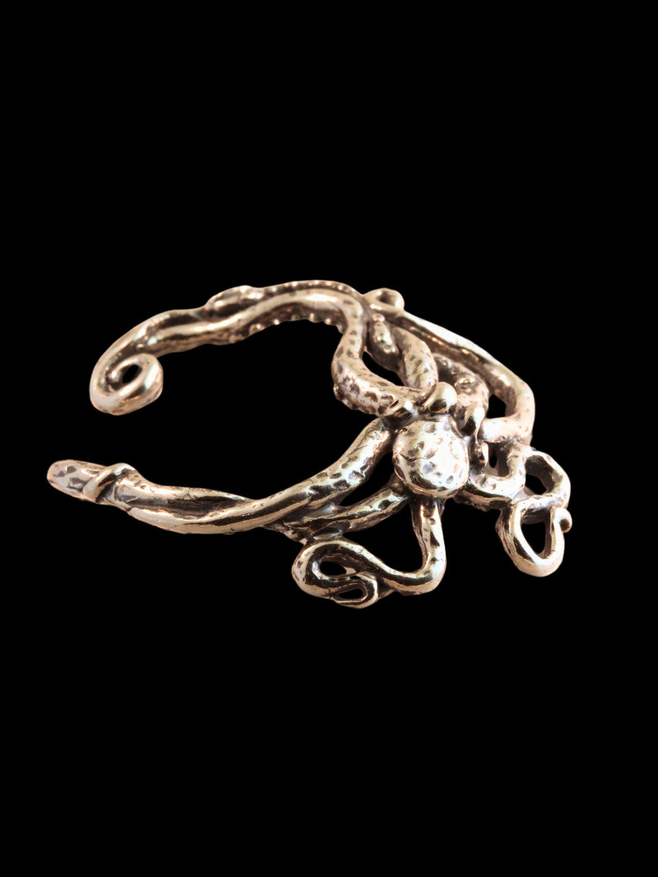 Octopus Ear Hoop - Silver