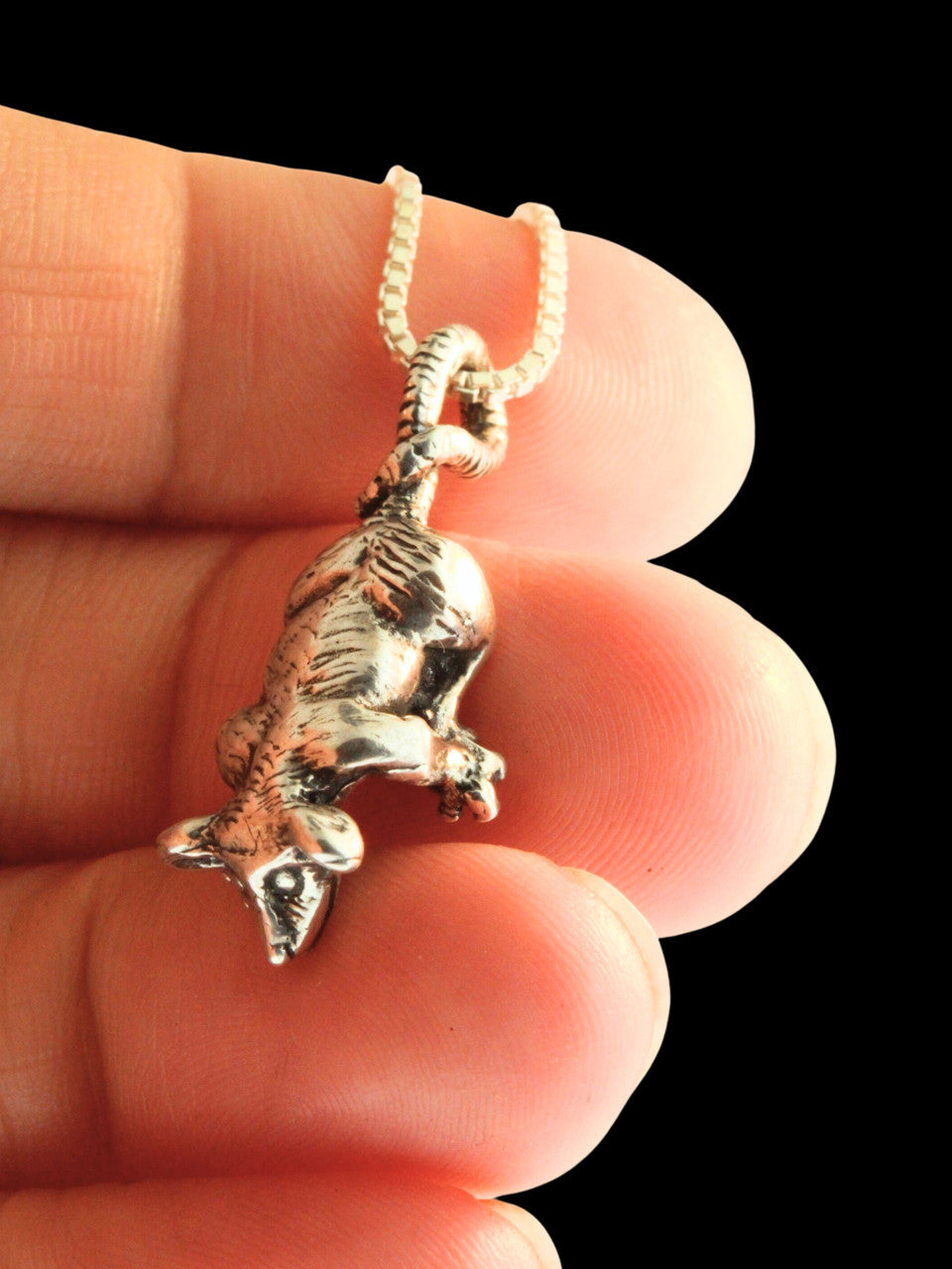 Possum Pendant - Silver