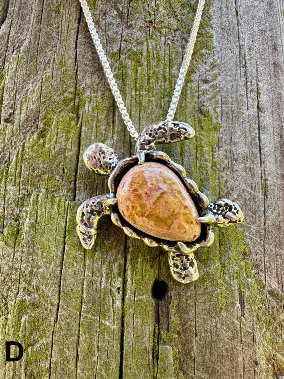 Sea Turtle Option D - Set with Mexican Matrix Opal