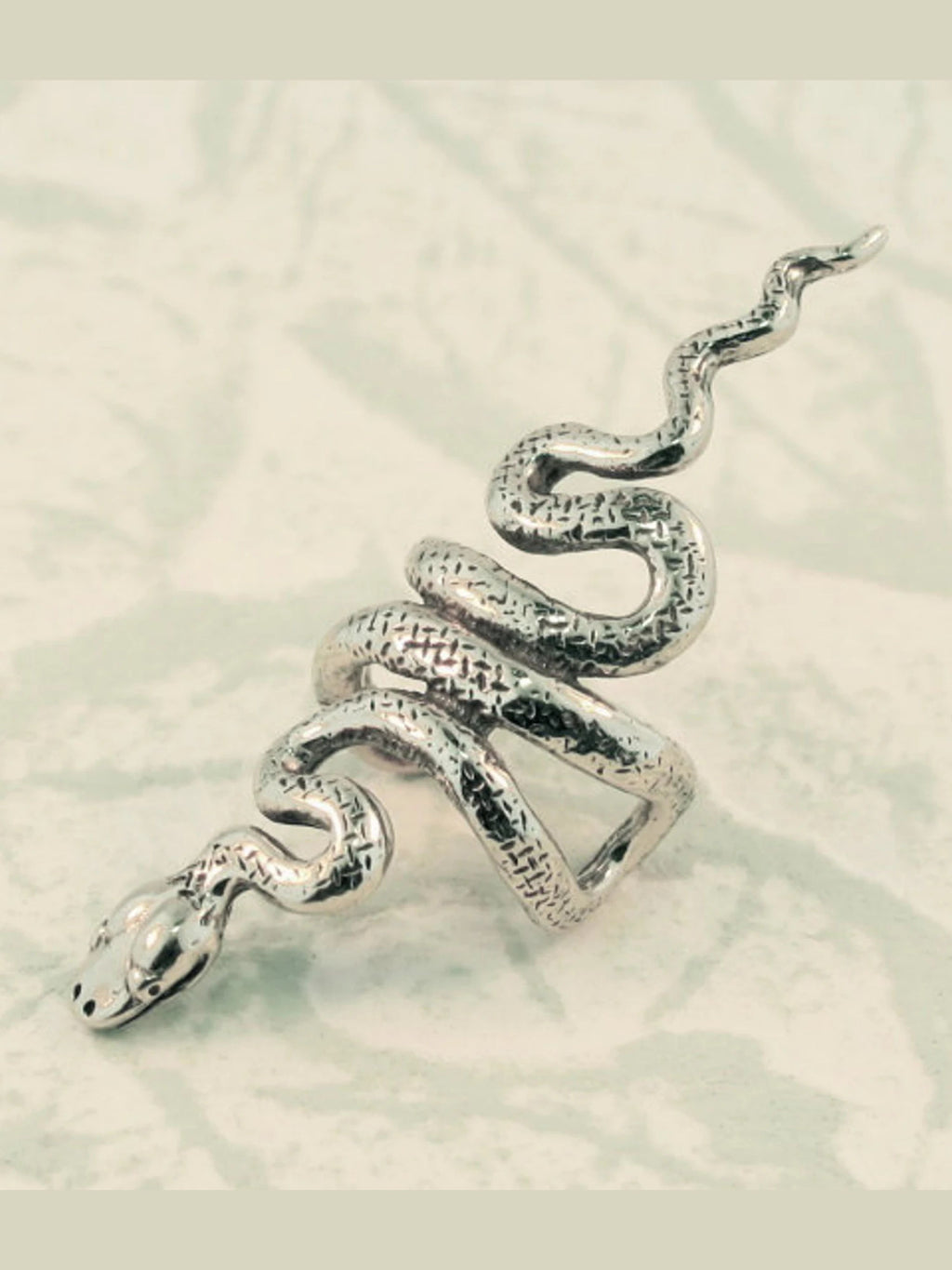 Snake Ear Cuff - Silver
