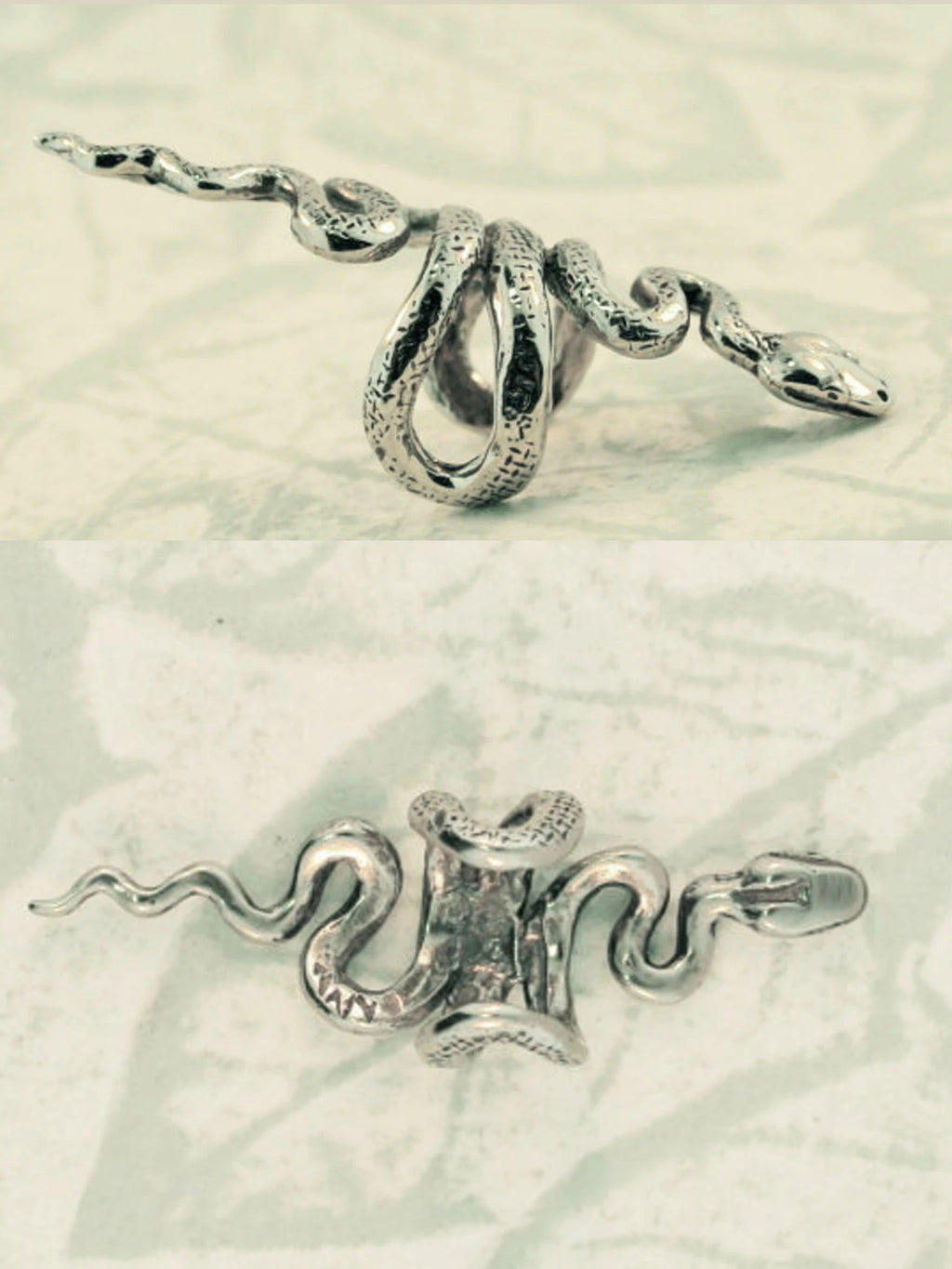Snake Ear Cuff - Silver