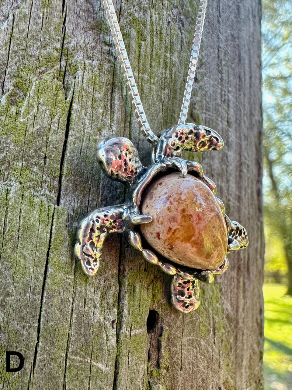 Sea Turtle Option D - Set with Mexican Matrix Opal