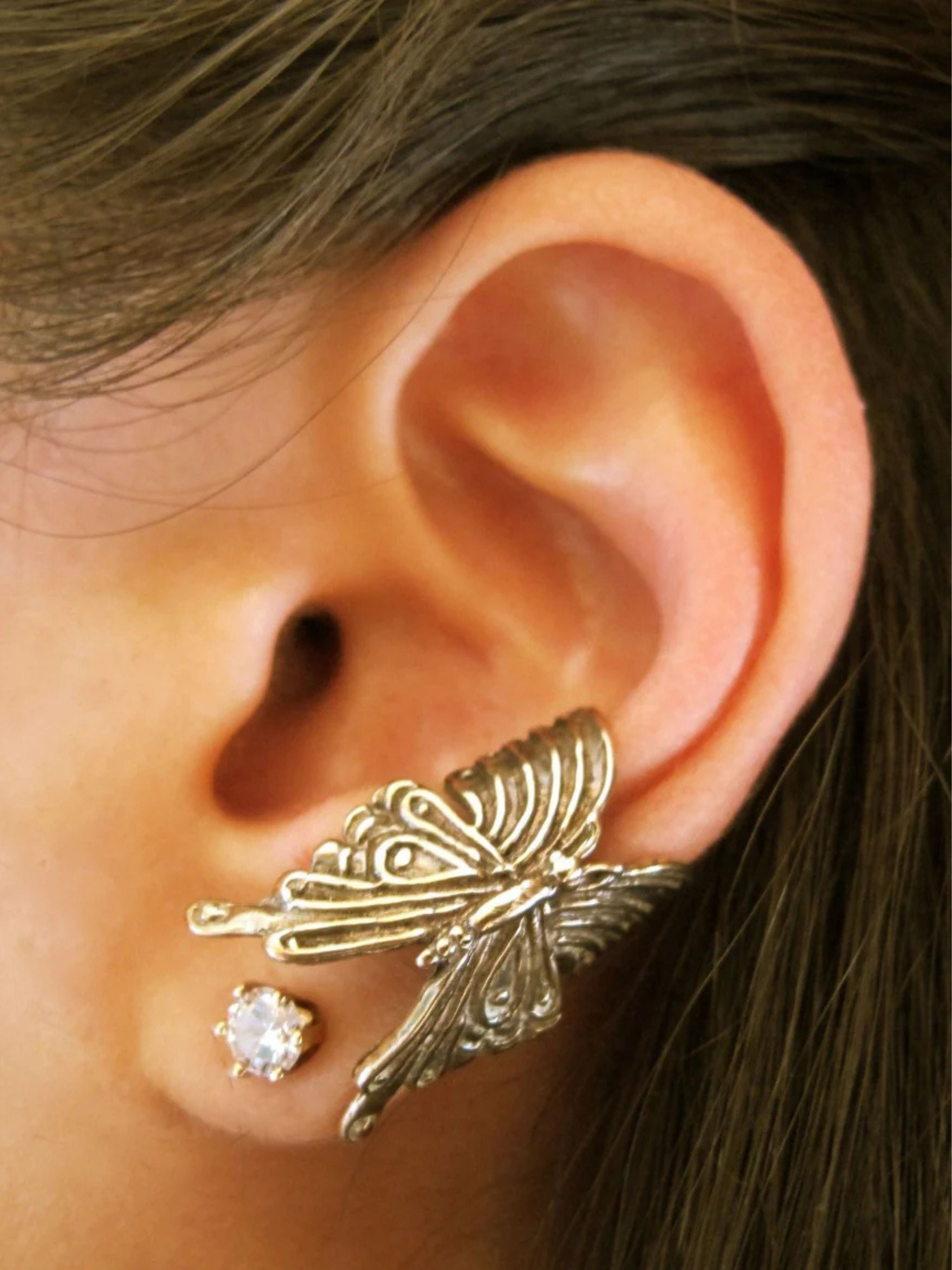 Butterfly Ear Cuff - Bronze