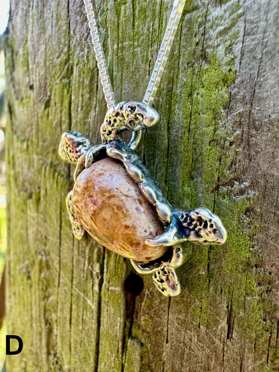 Sea Turtle Option D - Set with Mexican Matrix Opal