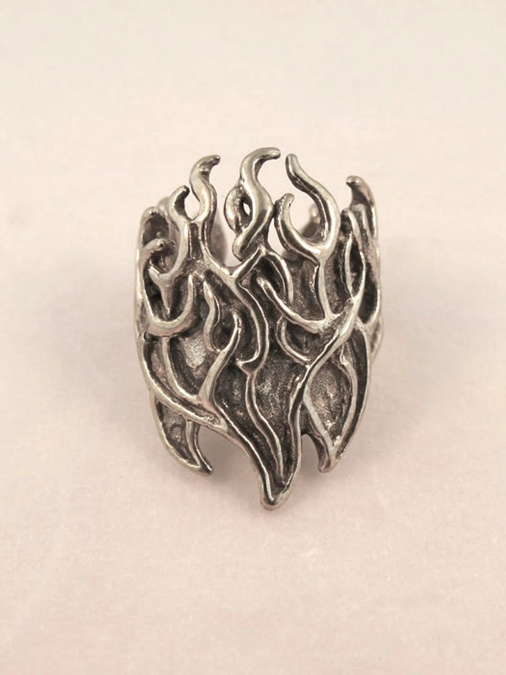 Flame Ear Cuff - Silver