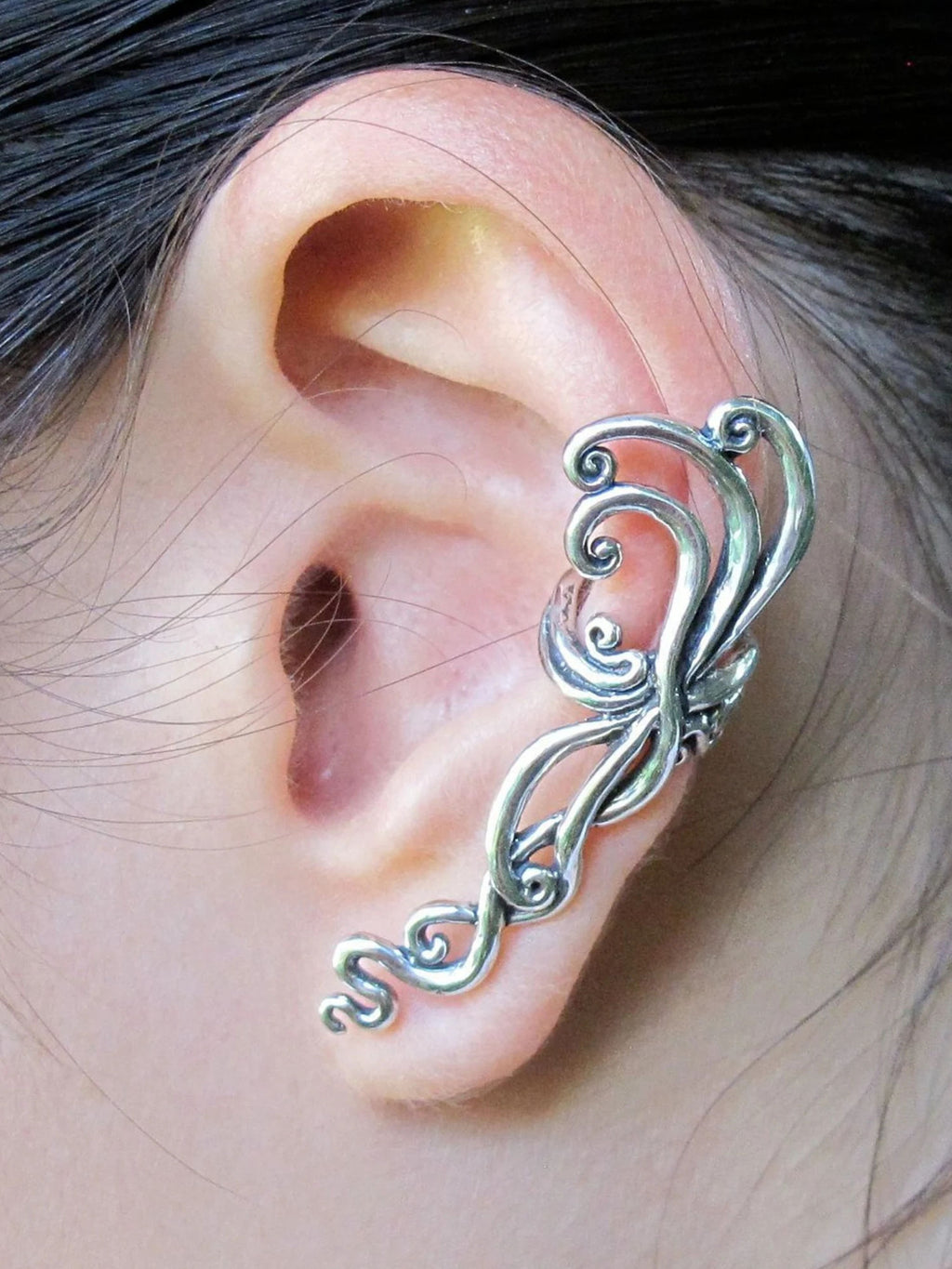 Siren's Song Ear Cuff - Sterling Silver