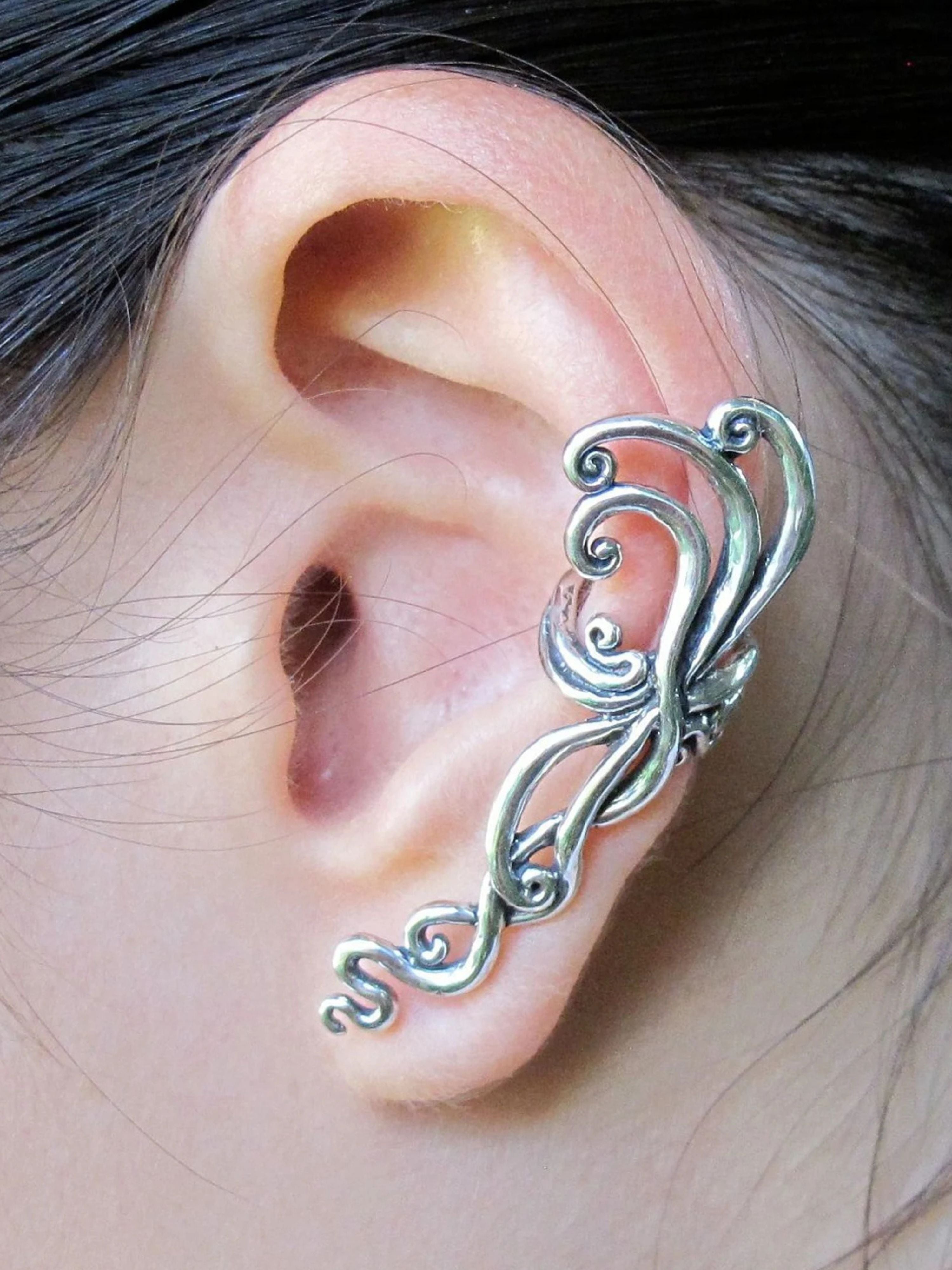 Siren's Song Ear Cuff - Sterling Silver