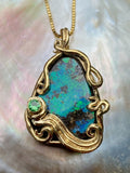 Bermuda Bliss Australian Opal Pendant - 18K gold