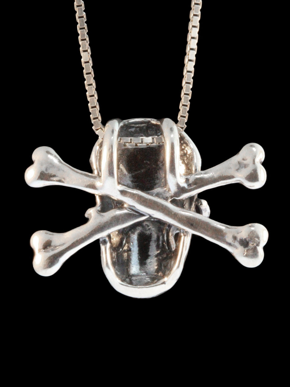 Reverse of Large Skull and Crossbones Pendant