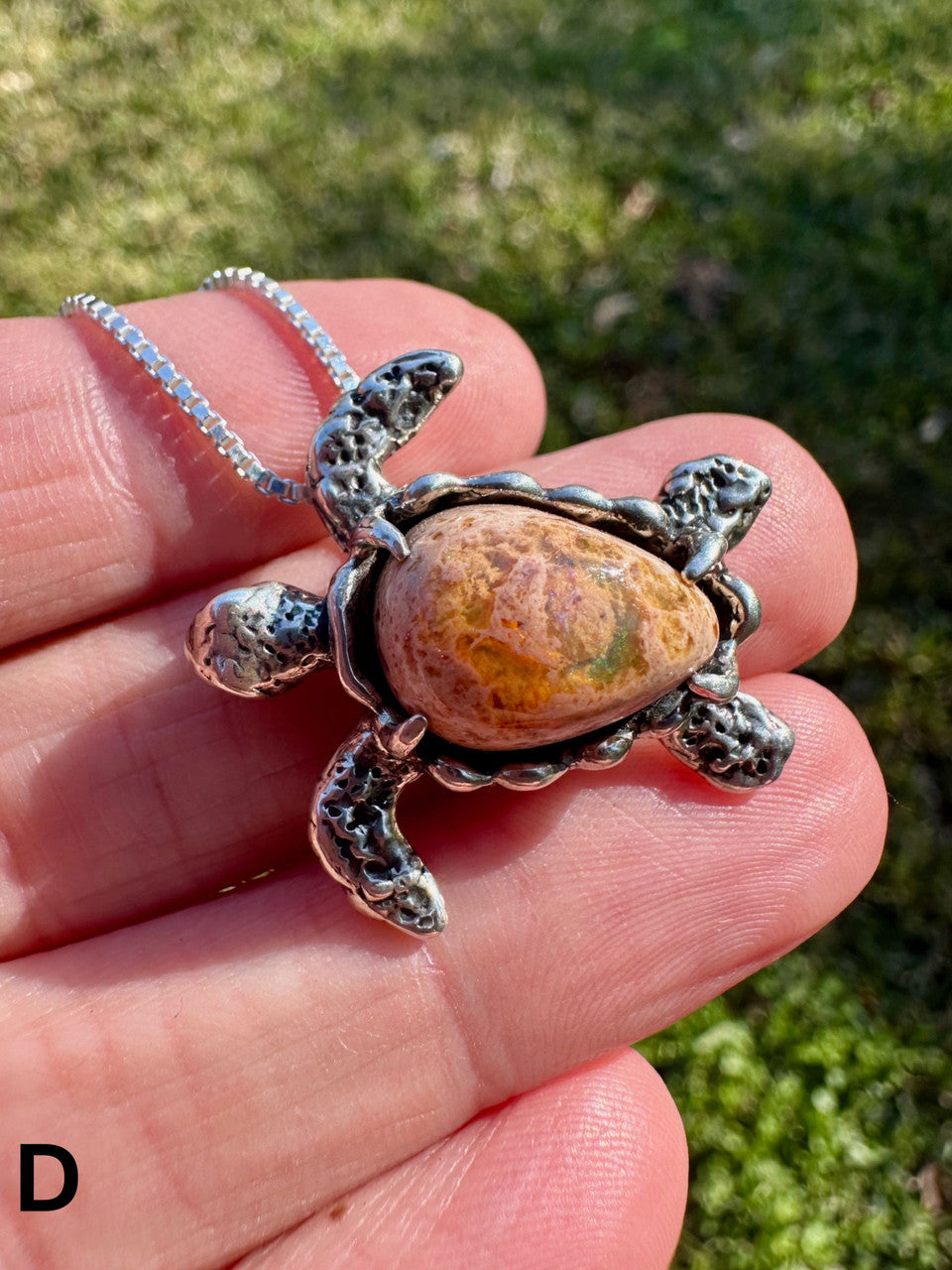 Sea Turtle Option D - Set with Mexican Matrix Opal