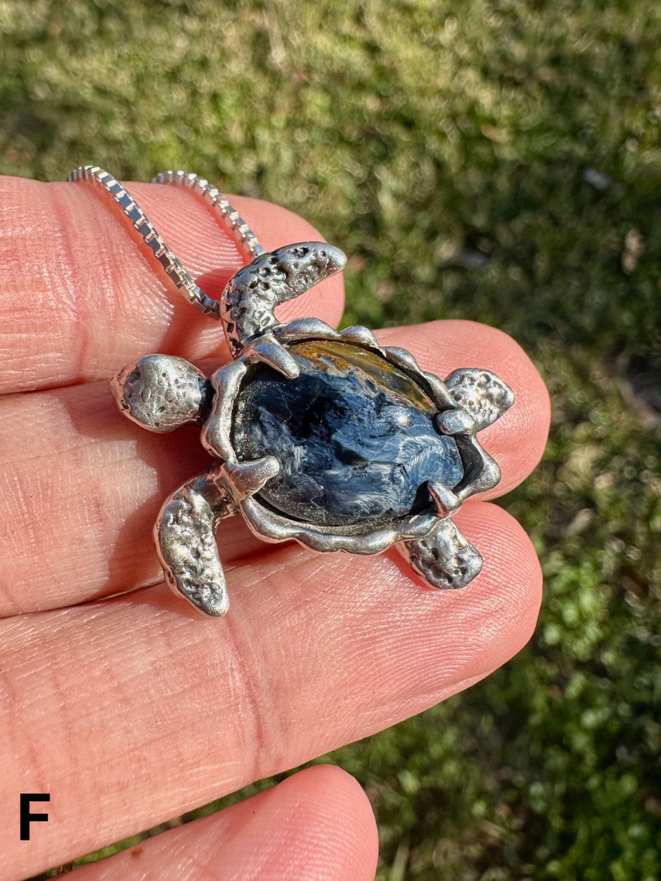 Sea Turtle Option F - Set with Pietersite