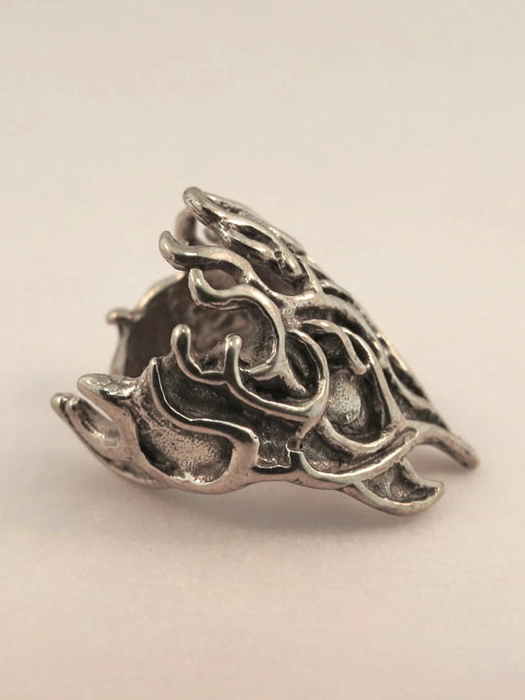 Flame Ear Cuff - Silver