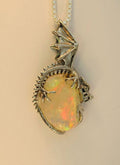 Luna Dragon Pendant - 18K Gold - SOLD