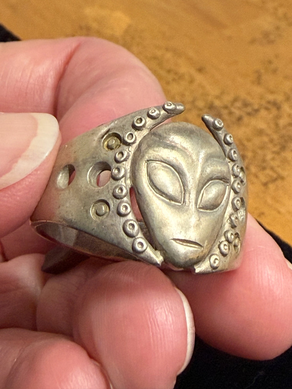 Alien Ring - Sterling Silver