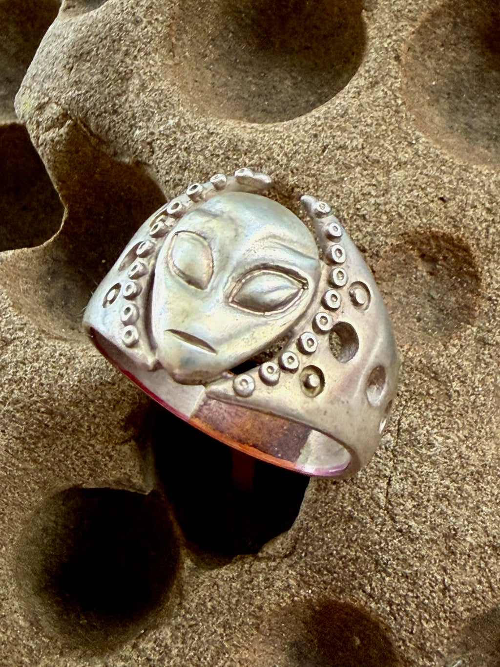 Alien Ring - Sterling Silver