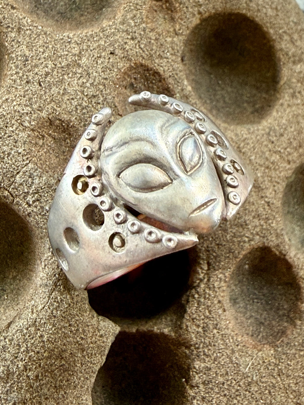 Alien Ring - Sterling Silver