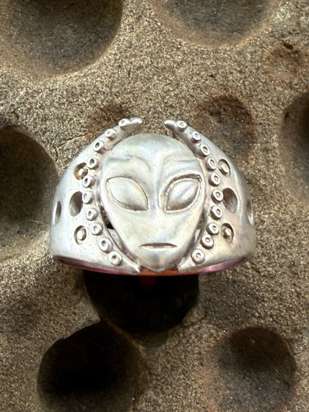 Alien Ring - Sterling Silver