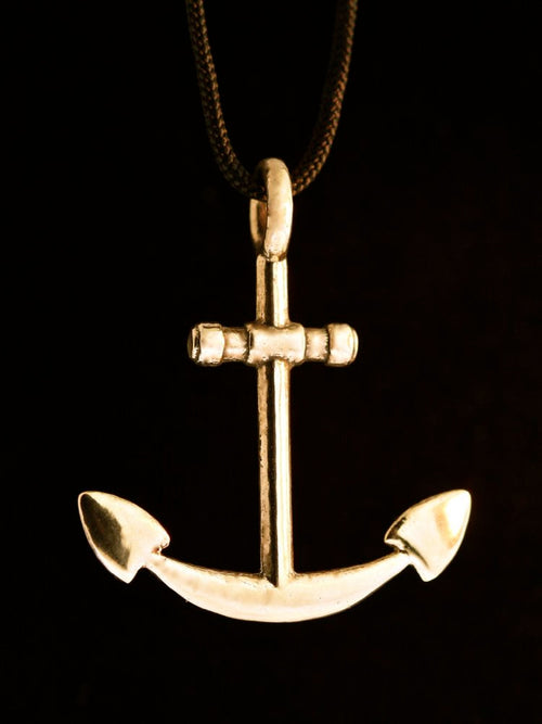 Large Anchor Pendant - Bronze