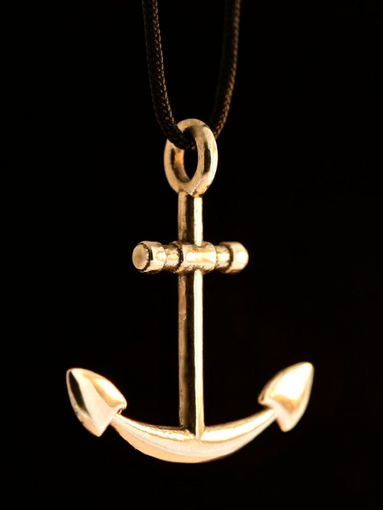 Large Anchor Pendant - Bronze