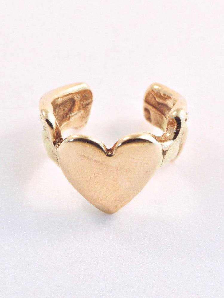 Angel Heart Ear Cuff - 14K Gold