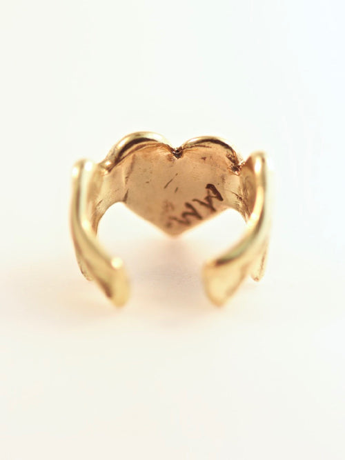 Angel Heart Ear Cuff - 14K Gold