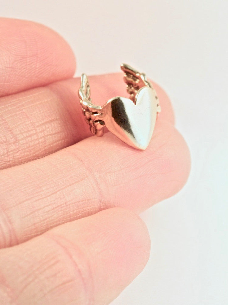 Angel Heart Ear Cuff - 14K Gold
