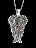 Guardian Angel Wing Pendant - Silver