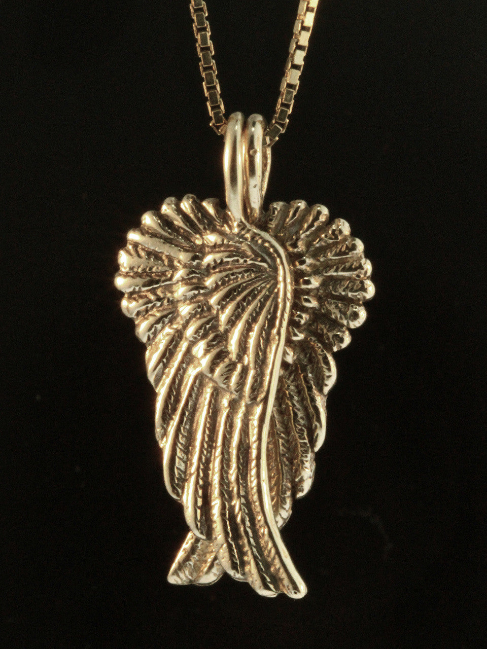 Guardian Angel wing charms - 14K gold