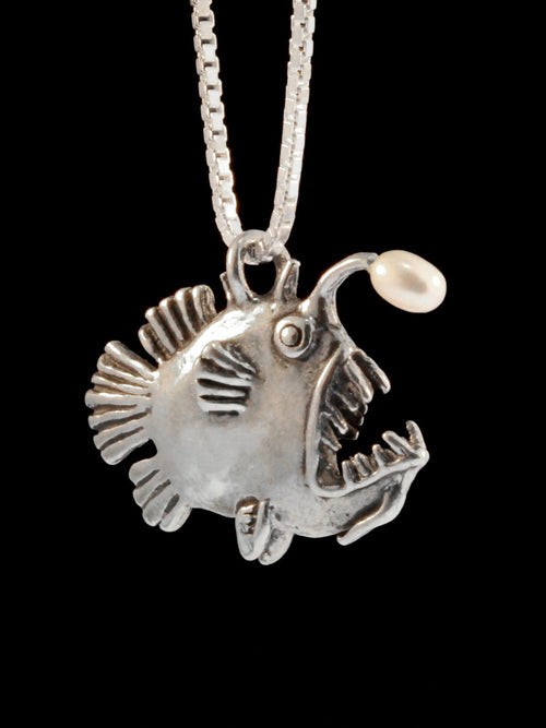 Angler Fish with White Pearl