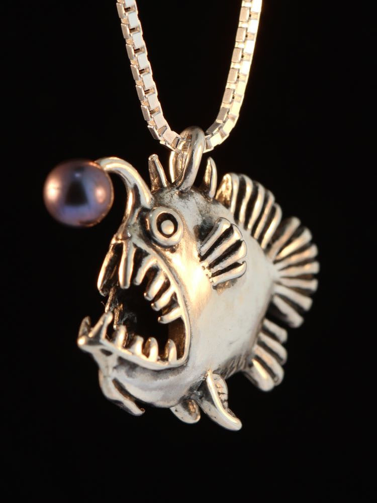 Angler Fish with Black Pearl
