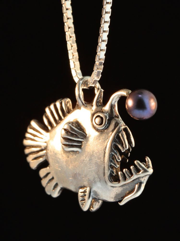 Angler Fish with Black Pearl