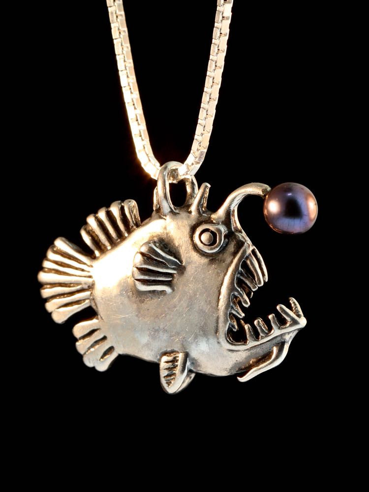 Angler Fish with Black Pearl