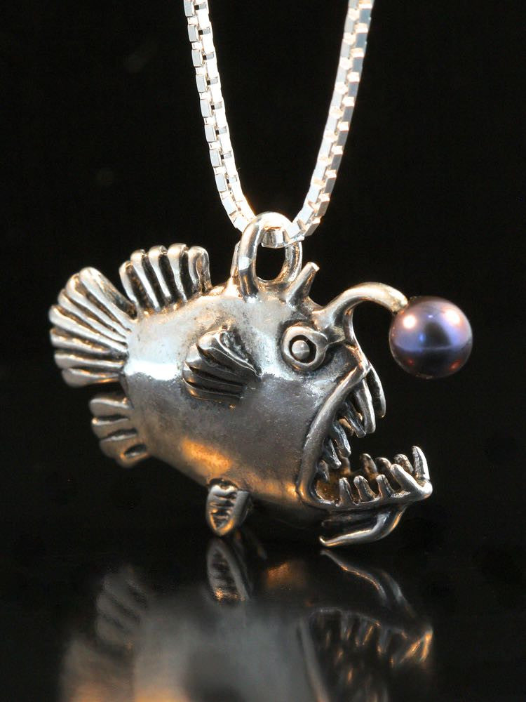 Angler Fish with Black Pearl