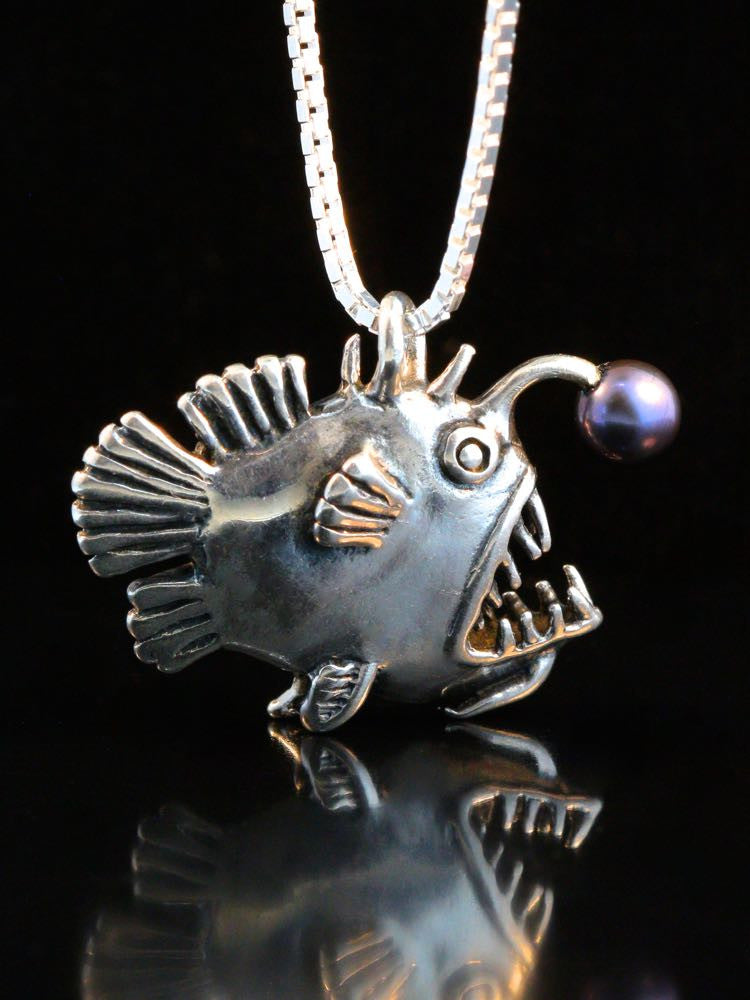 Angler Fish with Black Pearl