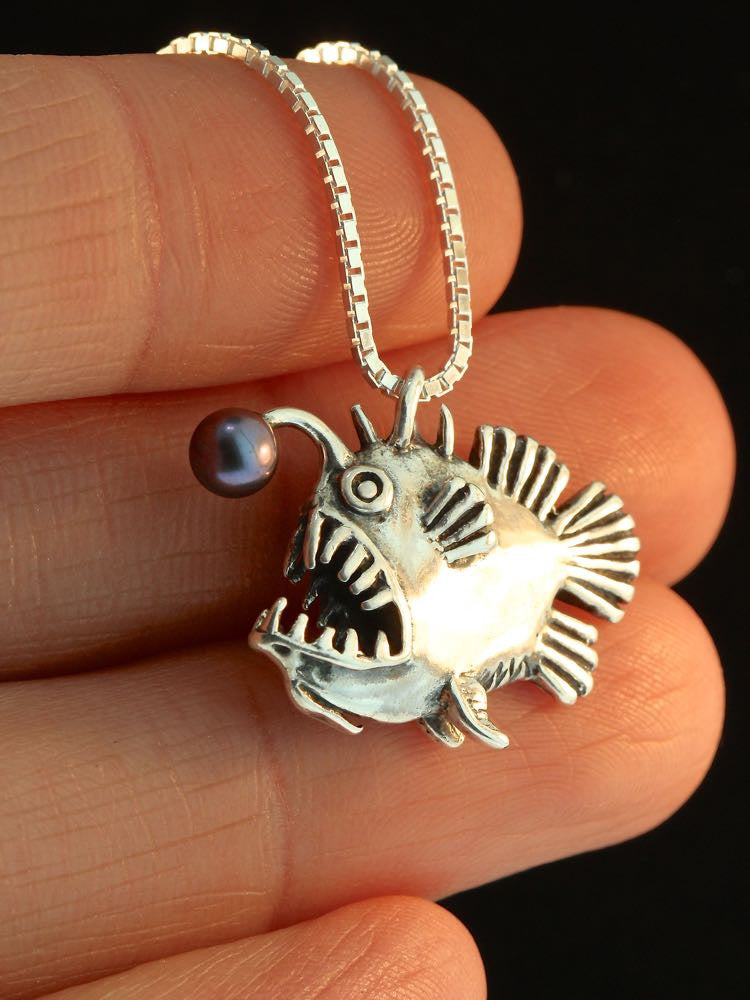Angler Fish with Black Pearl