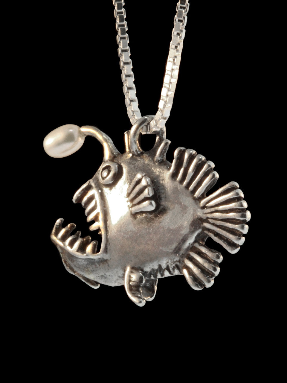 Angler Fish with White Pearl