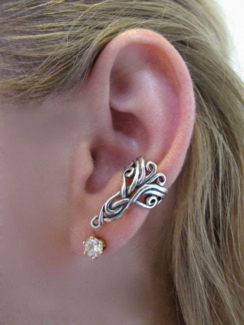 Sterling Silver Arabesque Ear Cuff
