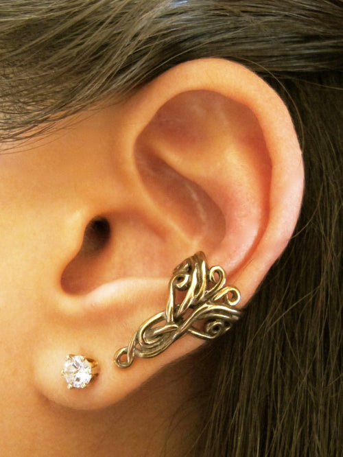 Arabesque Ear Cuff in Bronze