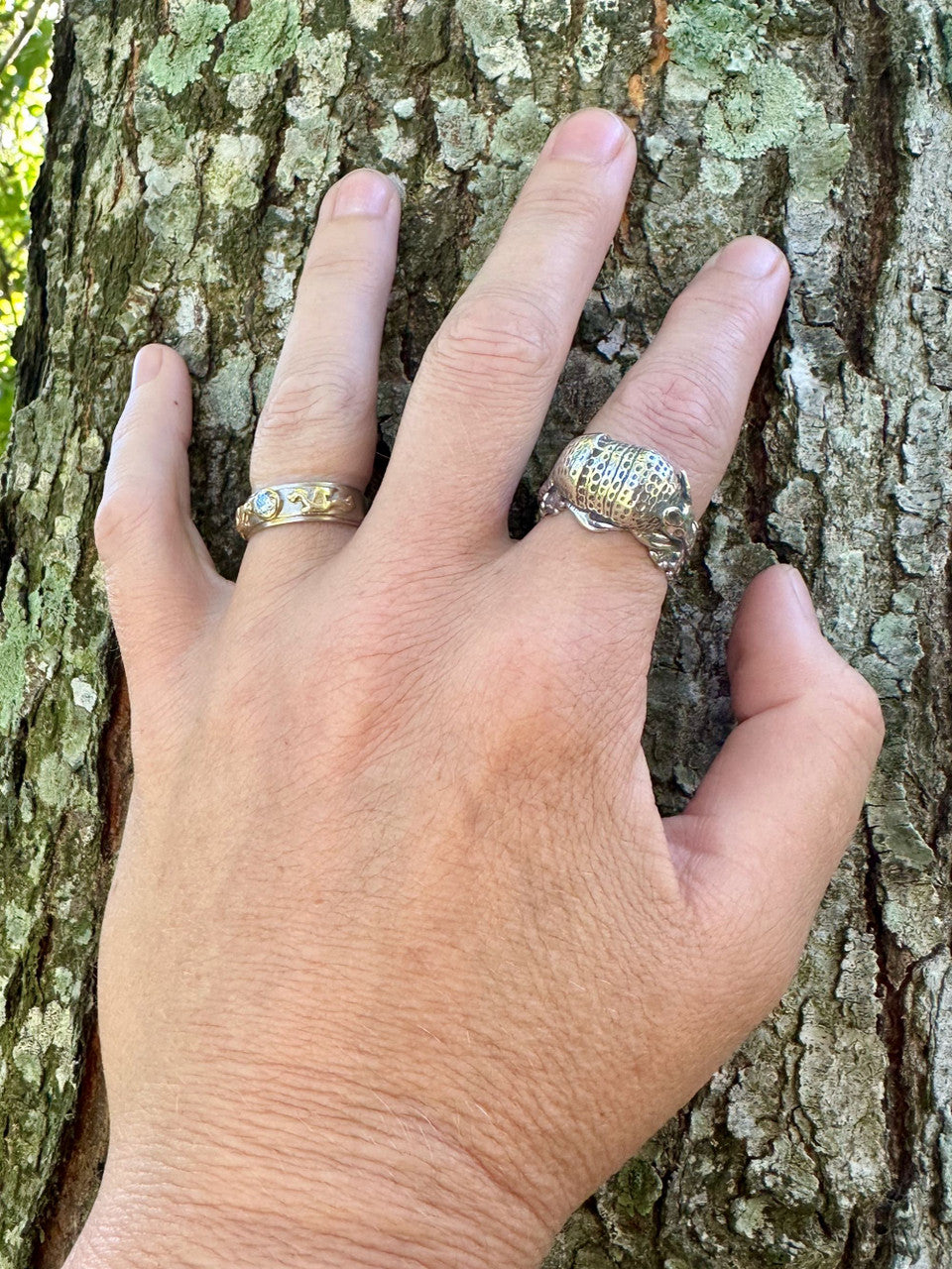 Armadillo Ring - Silver