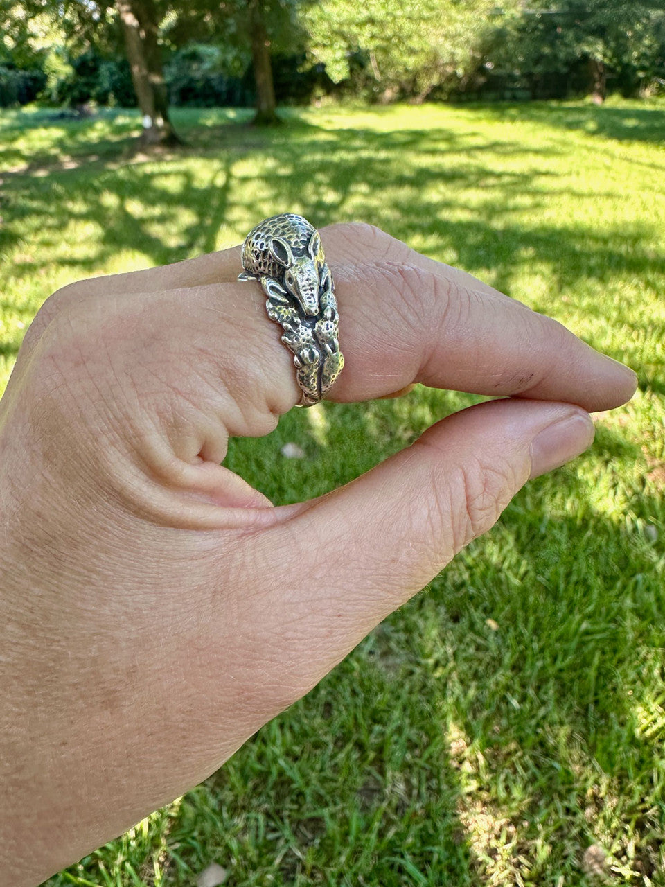 Armadillo Ring - Silver
