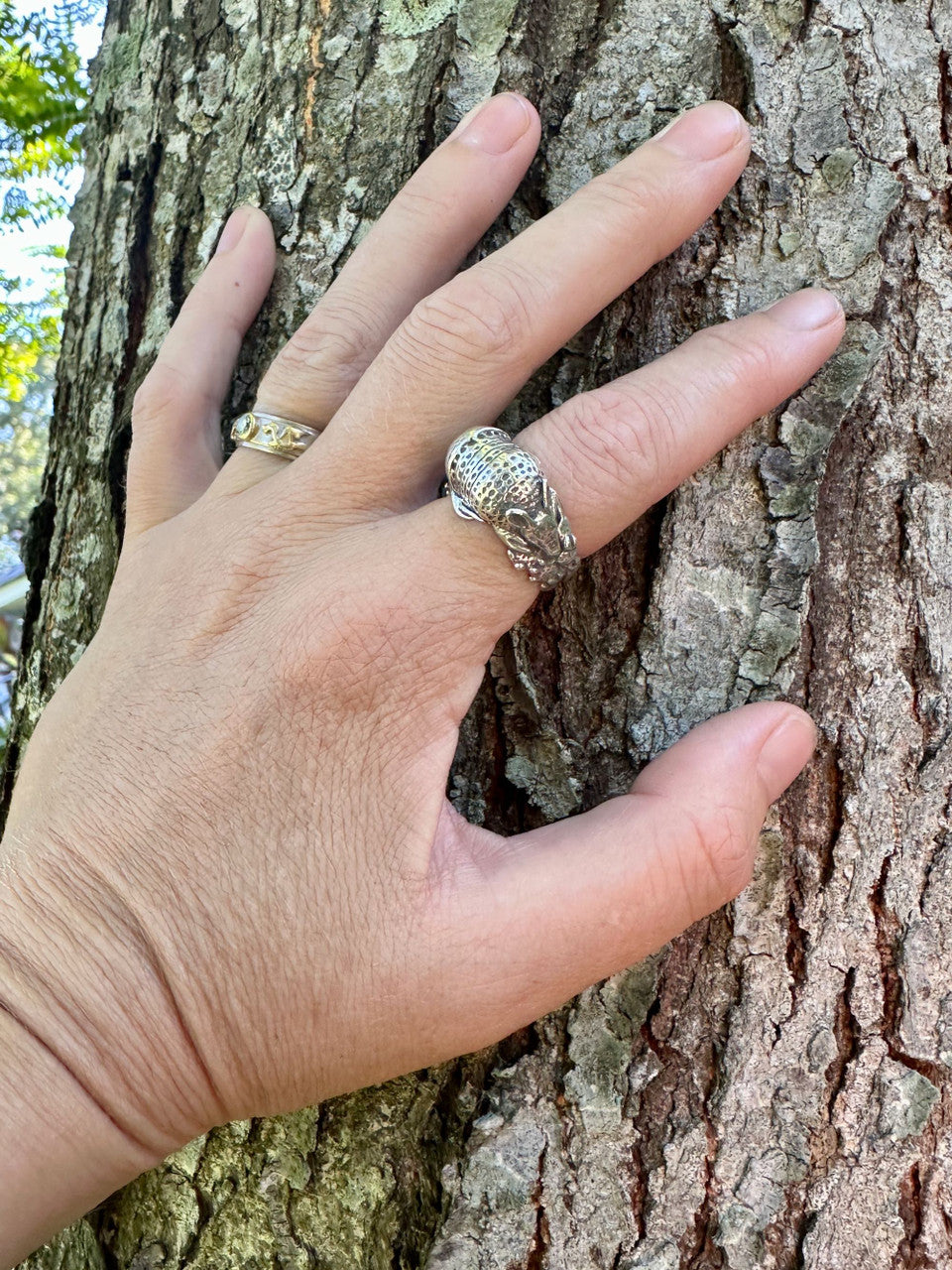 Armadillo Ring - Silver