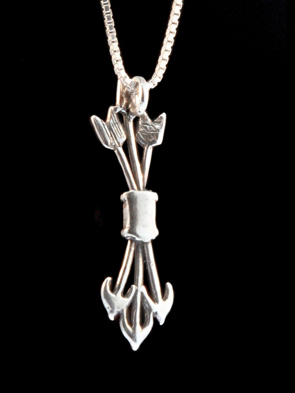 Quiver and Arrow Charm - Silver
