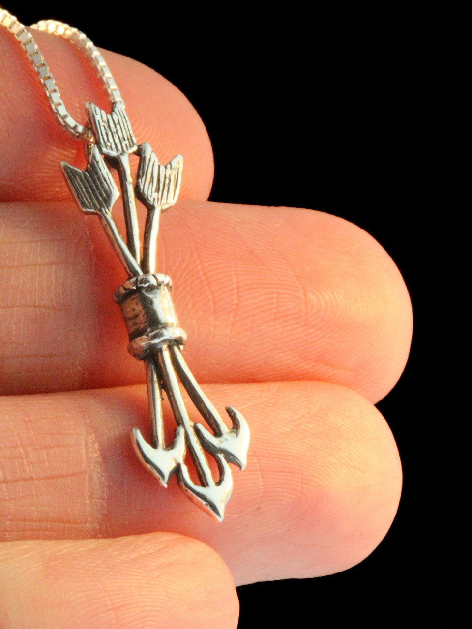 Quiver and Arrow Charm - Silver