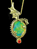 Aurora Borealis Fire Dragon - 18K Gold - SOLD