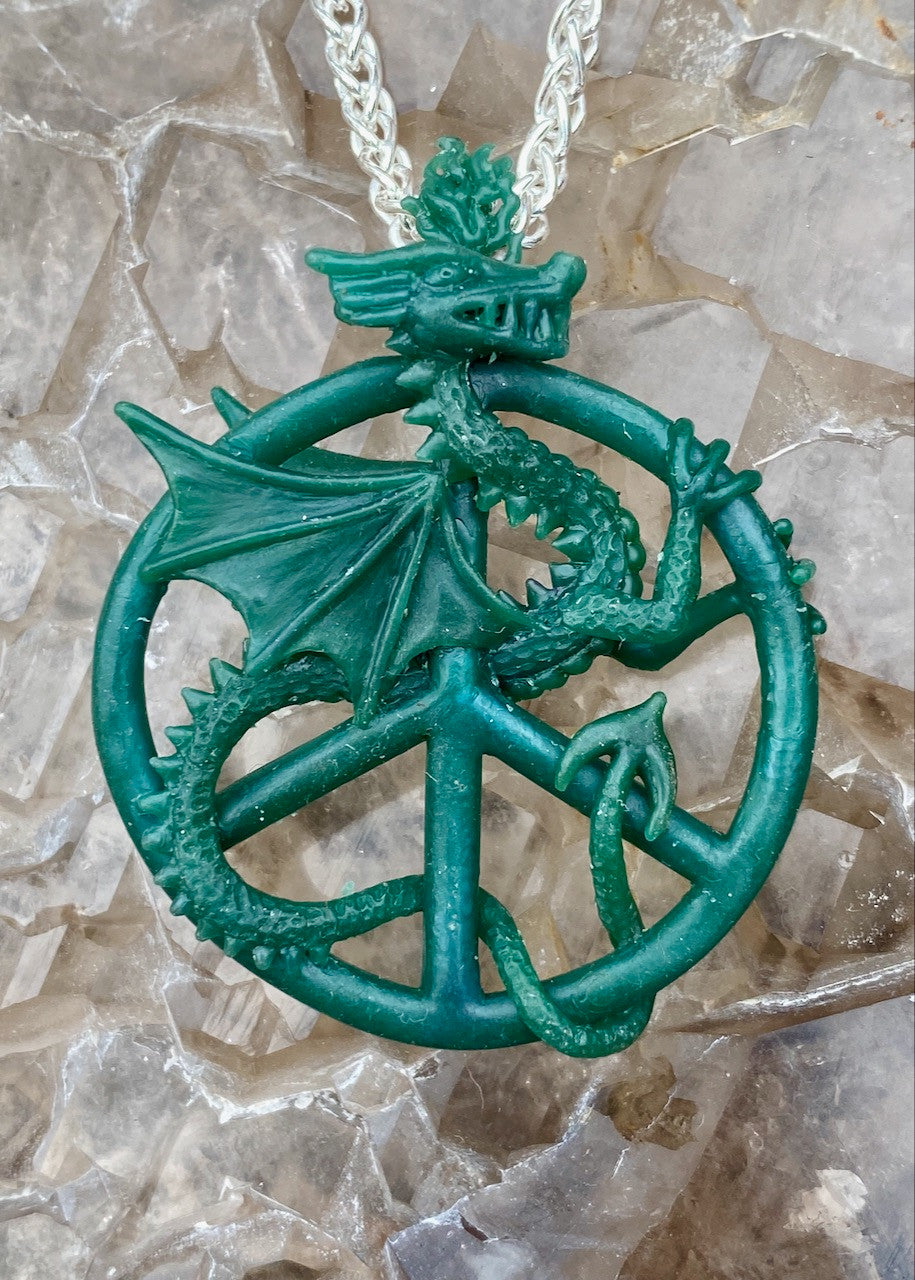 Guardian of Peace Dragon Amulet - Wax Original