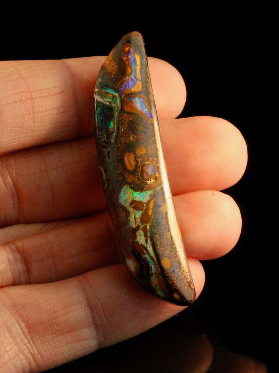 Boomerang Australian Korite Boulder Opal -  66.2 ct.
