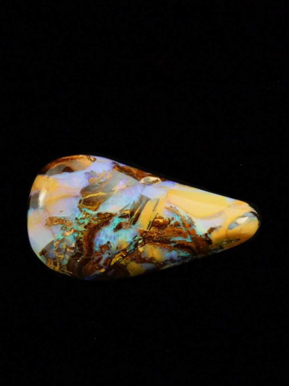 Lightening Ridge Mosaic - Australian Boulder Opal - 18 ct
