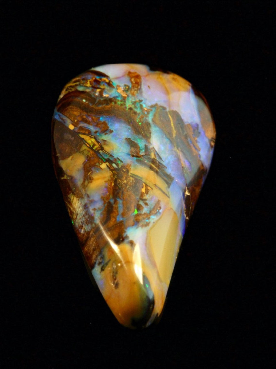 Lightening Ridge Mosaic - Australian Boulder Opal - 18 ct