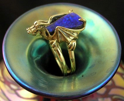 Azuel Opal Dragon Ring - 18K Gold - SOLD